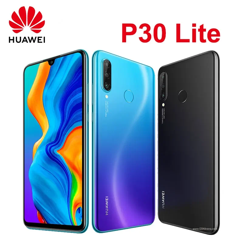 Global,Huawei-P30 Lite,Smartphone Android,6.15 Pollici, Rom Da 128Gb, Fotocamera Da 24Mp + 32Mp, Google Play Store, Cellulari, Sblocca Telefoni Cellul