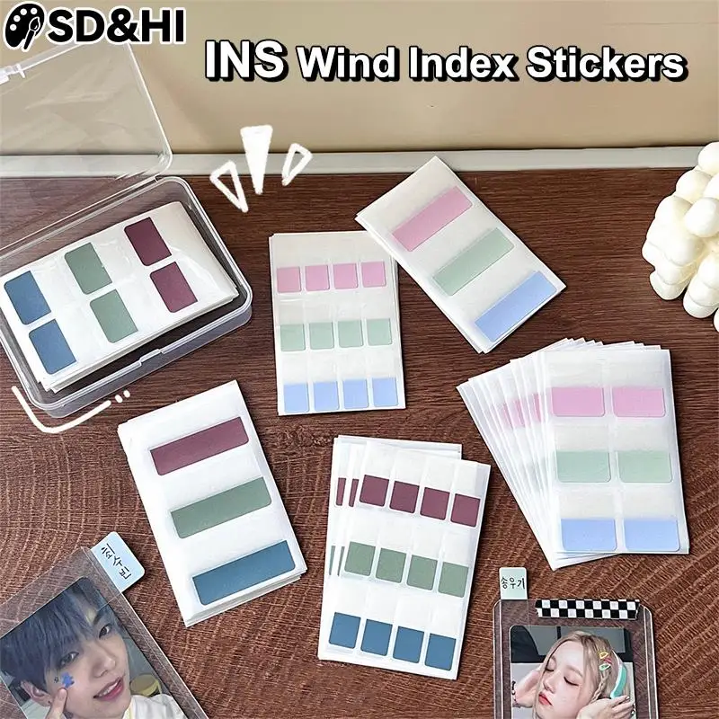 

30 Pcs 60 Pcs 120 Pcs Cute DIY Kpop Photo Card Index Stickers Index Labels Colorful Stickers Korean Style Bookmarks Sticky Notes