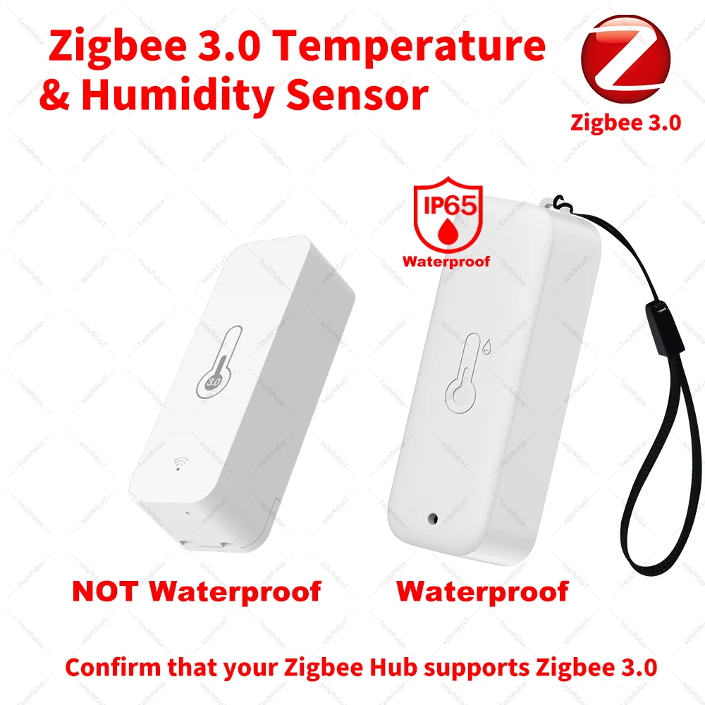 IP65 지그비 센서 온도 습도 센서 지그비 허브 필요 HA 홈 어시스턴트 Alexa Yandex ZHA Zigbee2MQTT와 함께 작동
