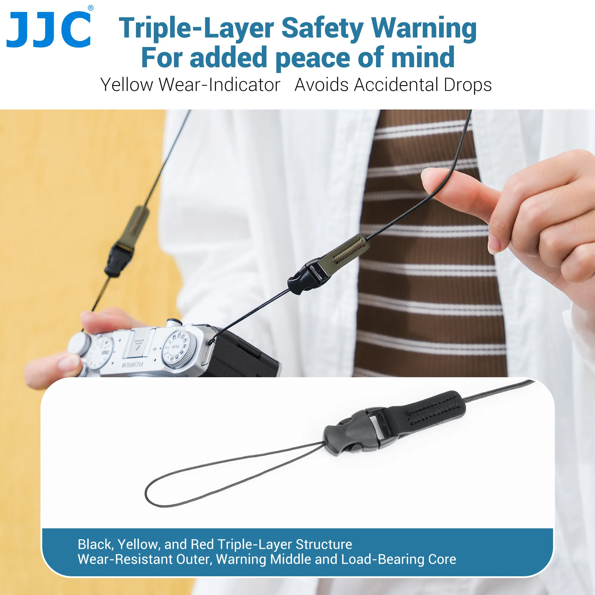 JJC 경량 카메라 넥 스트랩 (리코 GR IV HDF GRIV GR4 GR IV 모노크롬 GR III HDF GR IIIx HDF GR3x HDF RX100 VII V 용)