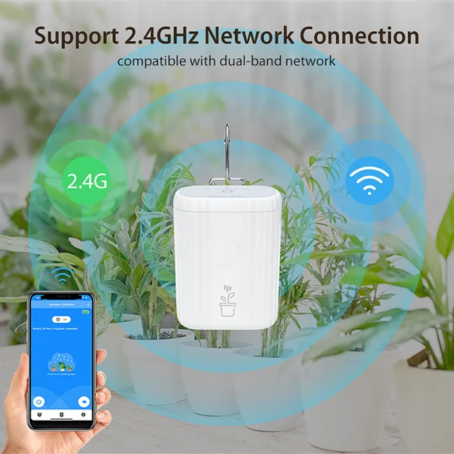 Smart WiFi Indoor Drip Irrigation System with App Control Automatic Plant Watering Timer 4