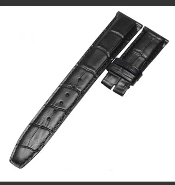 21mm 22mm Leather Cowhide Watch Band Replacement for IWC Portugieser Porotfino Family PILOT'S Watches Strap Folding Buckle