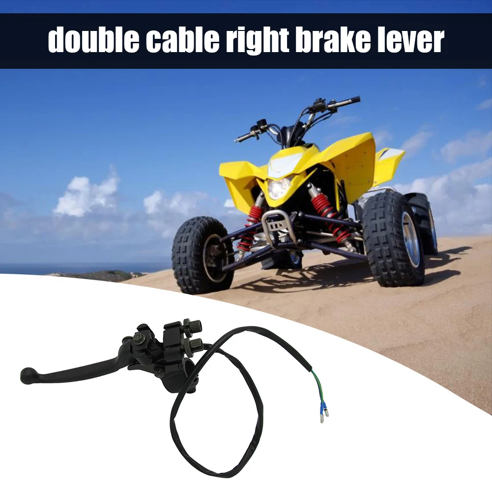 7/8 inch Double Pull RH Brake Lever with Sufficient Durability and Ruggedness Handle Assembly for 50cc 110cc ATV Quad Bike