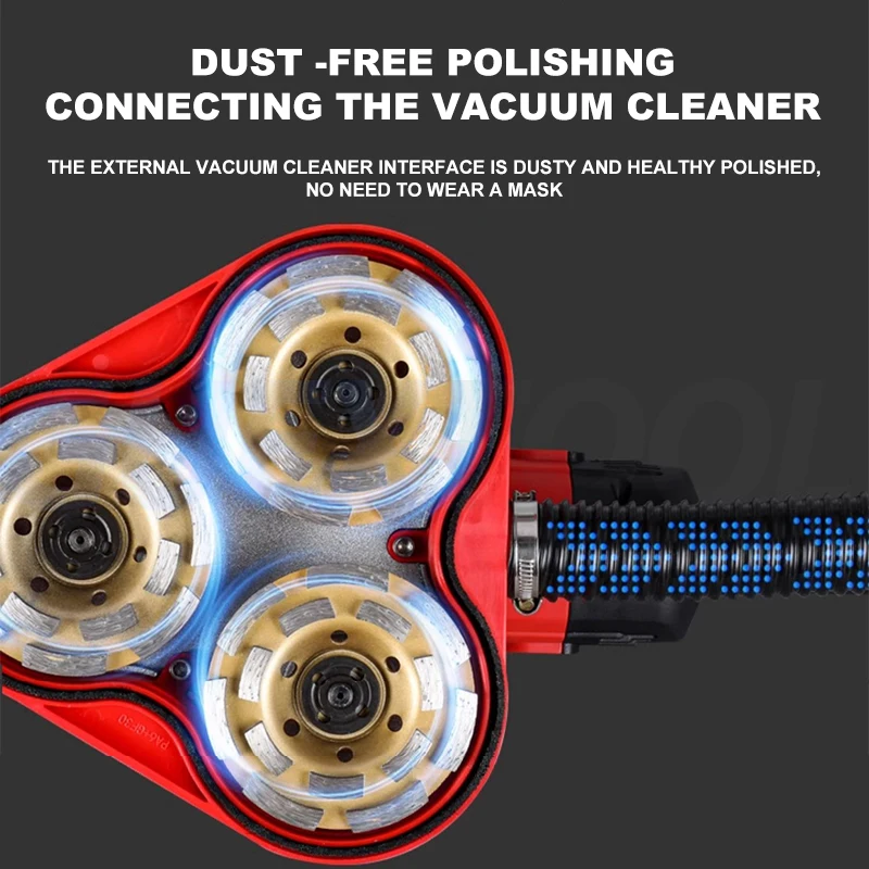 220V Cement Concrete Floor Polishing Machine Belt Sander Clean Ground Grinding Machine Grinder Sharpener Cutter Rough Planer