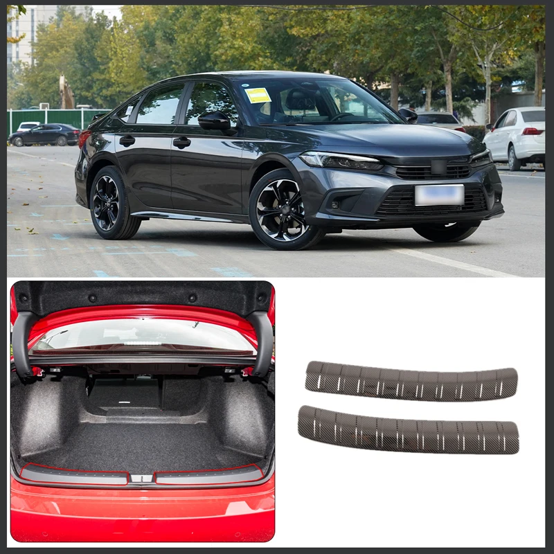 

Для Honda Civic 11 поколения 2022 моделирование автомобиля Встроенная задняя защита из нержавеющей стали аксессуары для модификации автомобиля