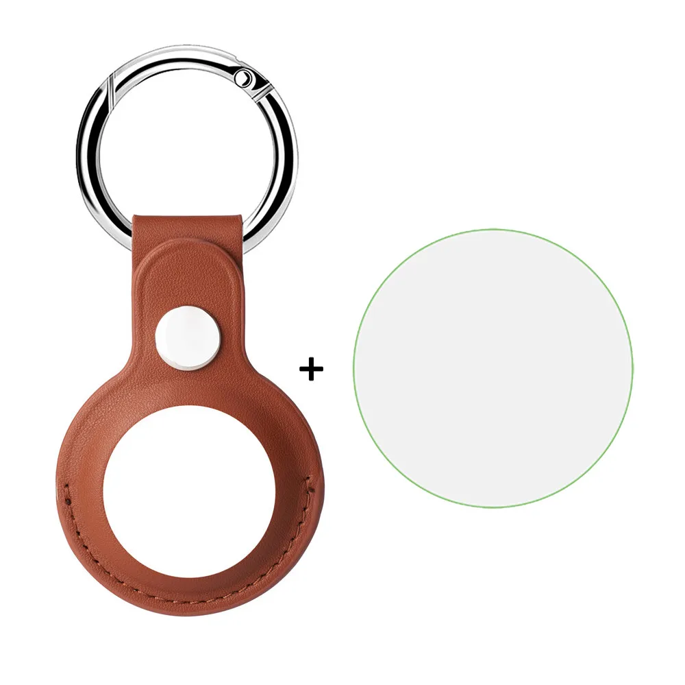 2020 new For AirTags Cover  Leather Protection Anti-Lost Protective Case For Apple Locator Tracker Cover 