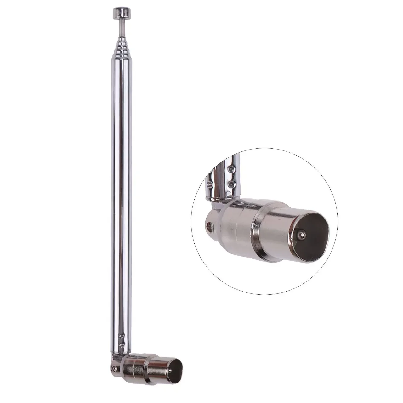 Adattatore per antenna radio FM DAB retrattile Ricevitore AV HiFi Mini sistema Lunghezza antenna Connettore F-maschio Accessori radio - immagine 3