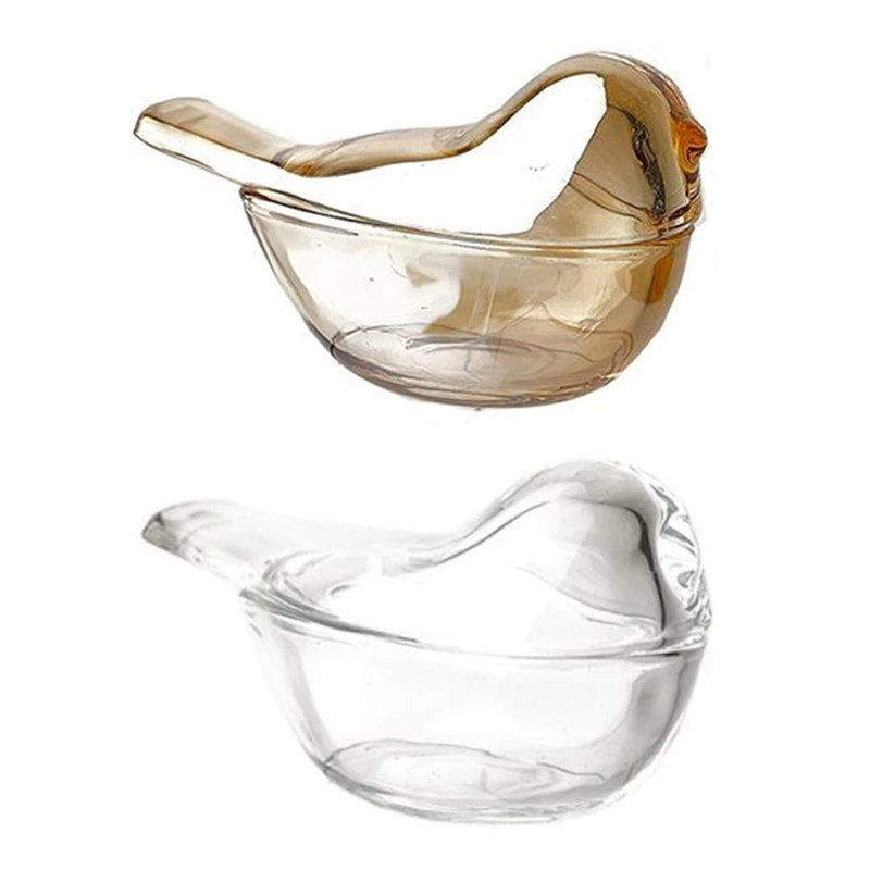 

Glass Bird Box Jewelry Ring Earring Trinket Boxes Glass Display Box Home Decor