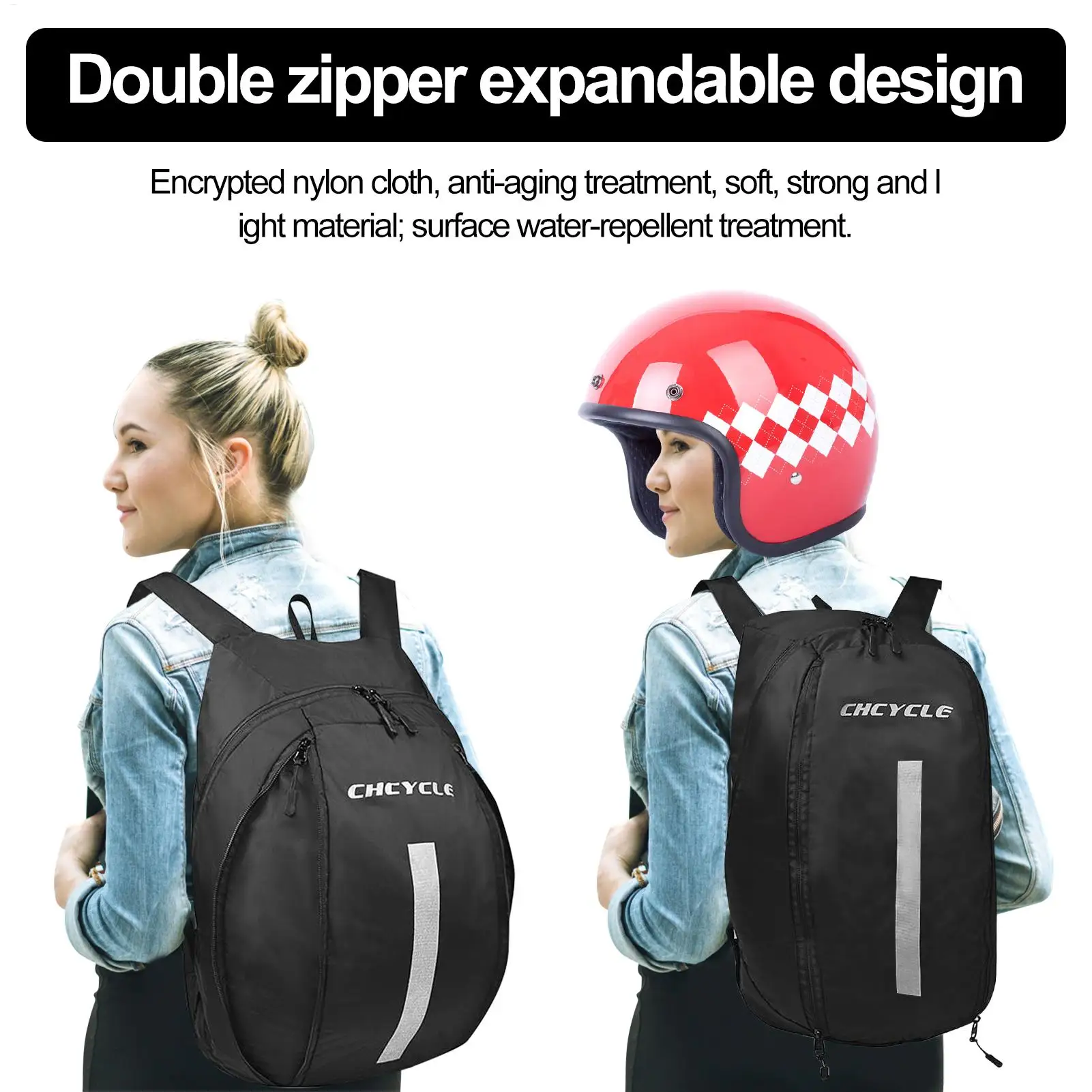Motorcycle Helmets Backpack Waterproof nylon Riding Helmet Shoulders Pack Large Capacity Riding Storage Bag With Zipper