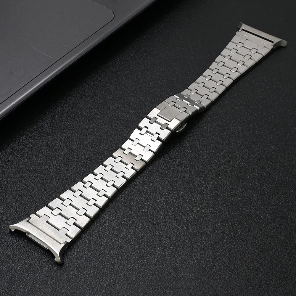 Stainless Steel Luxury Metal Watch Band - Men's Premium Strap Bracelet