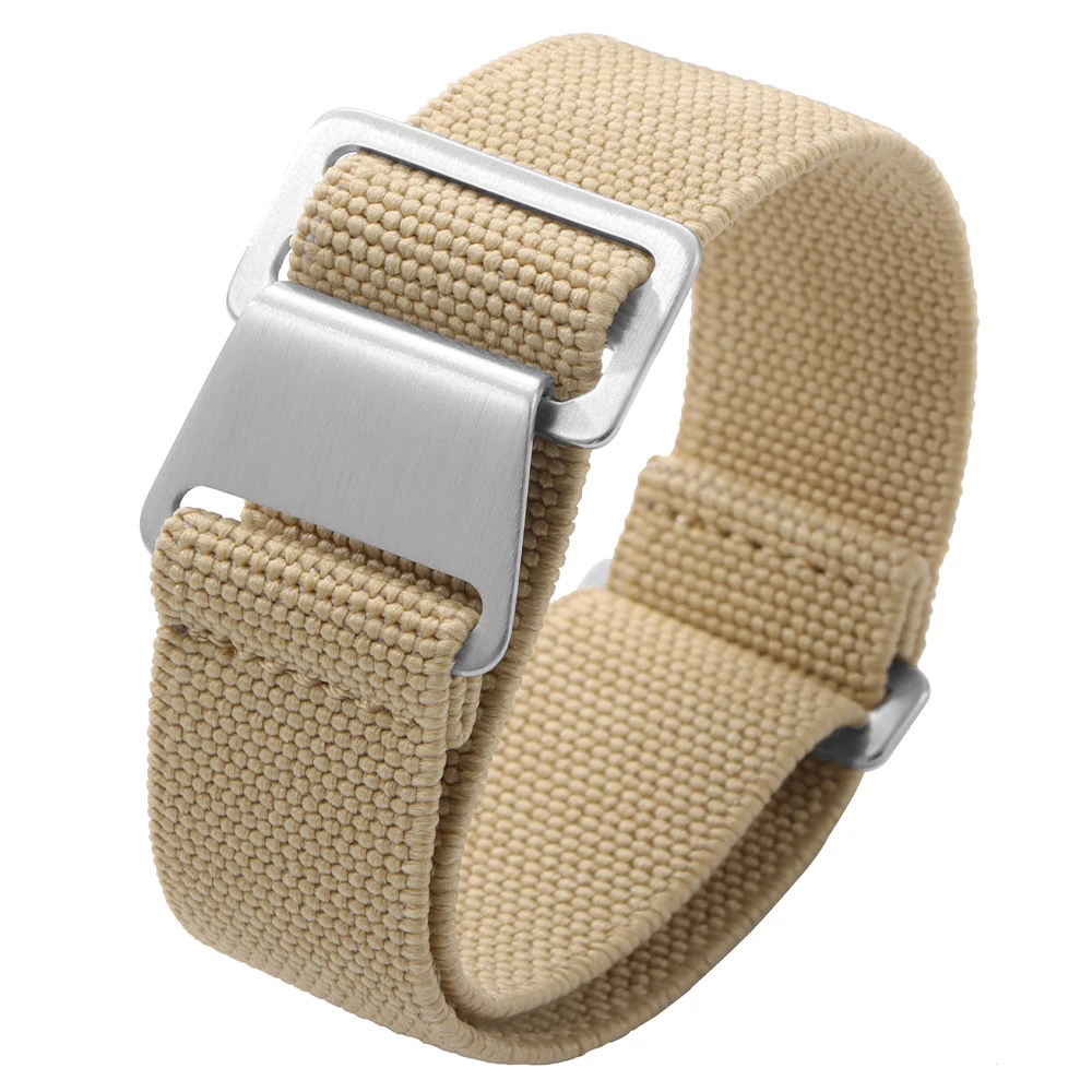 Nylon Parachute Elastic Breathable Watchbands – Skin-Friendly Straps
