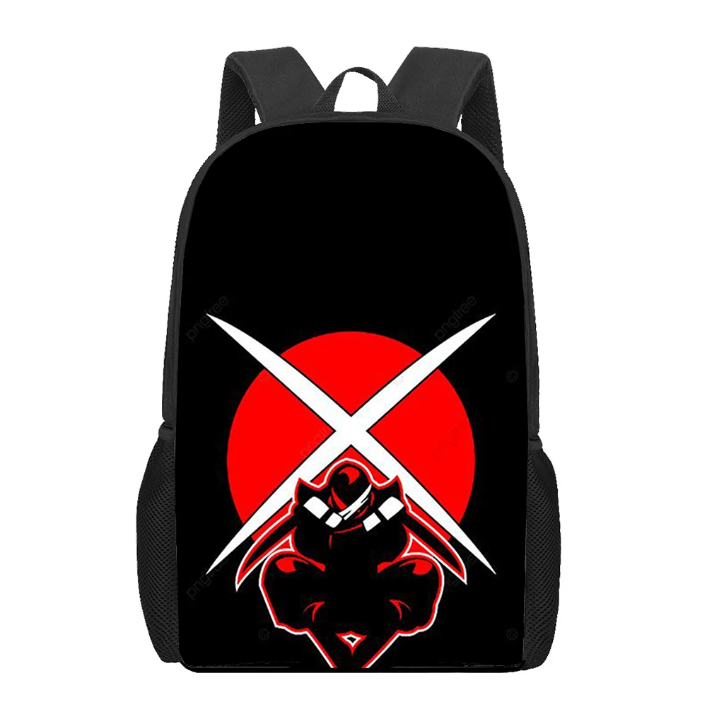Japan Samurai Art 3D Print School Bag Set for Teenager Girls Primary Kids Backpack Book Bags Children Large Capacity Cackpack