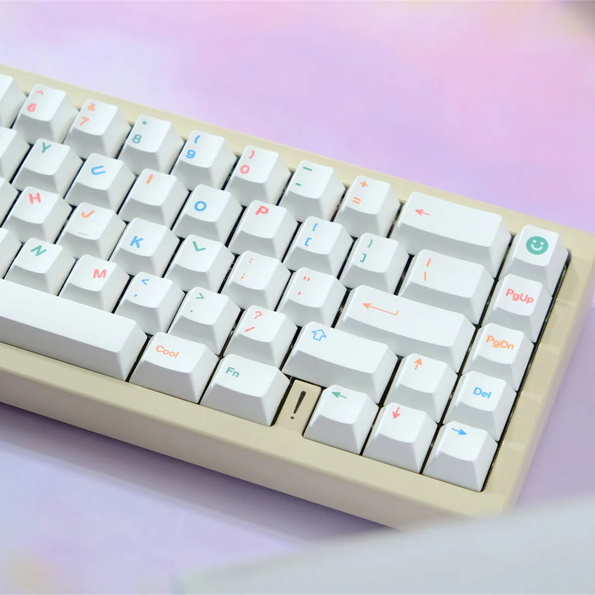 PBT 키 캡 미니멀리스트 흰색 129 키 체리 프로필 사용자 정의 키 캡 Mx 스위치 용 염료 승화 기계식 키보드