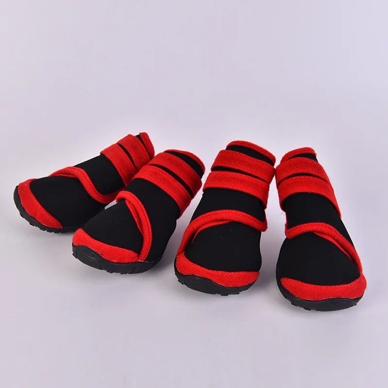 Pet Dog Shoes Puppy Waterproof Anti-slip Rain Shoes Winter Warm