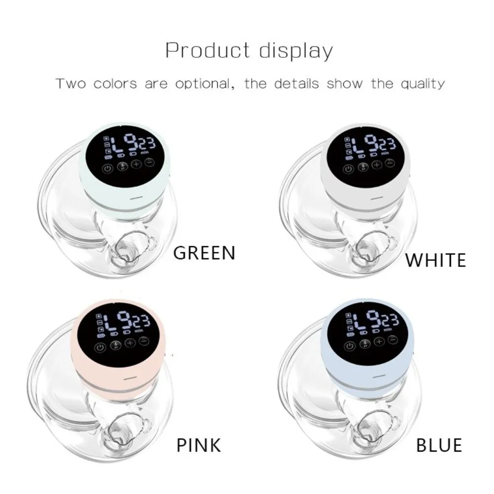 180ML Capacity Electric Breast Pump Intelligent Integrated High Suction Hands Free Breast Pump Massage Painless