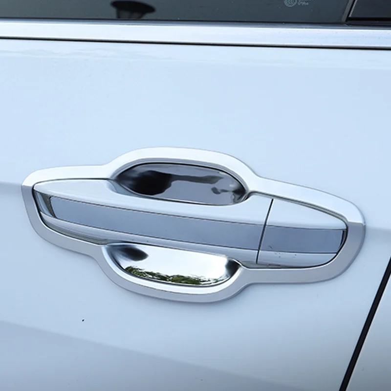 

BJMYCYY 8PCS/SET Car door bowl protection stainless steel decorative frame For Volkswagen VW T-cross Tcross 2019-2021