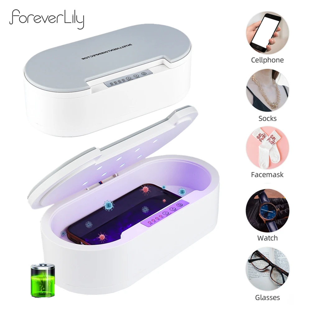 Outil de maquillage pour manucure des ongles, boîte de stérilisation à lumière ultraviolette UV, aromathérapie, désodorisant, stérilisateur pour bijoux, lunettes, téléphone 1