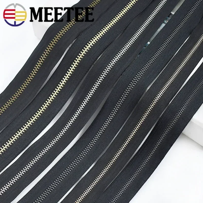 

1/2/4Yards 3# 5# 8# Metal Zipper Tape Roll Zipper For Bags Shoes By The Yards Zips Repair Kit DIY Clothing Sewing Accessories
