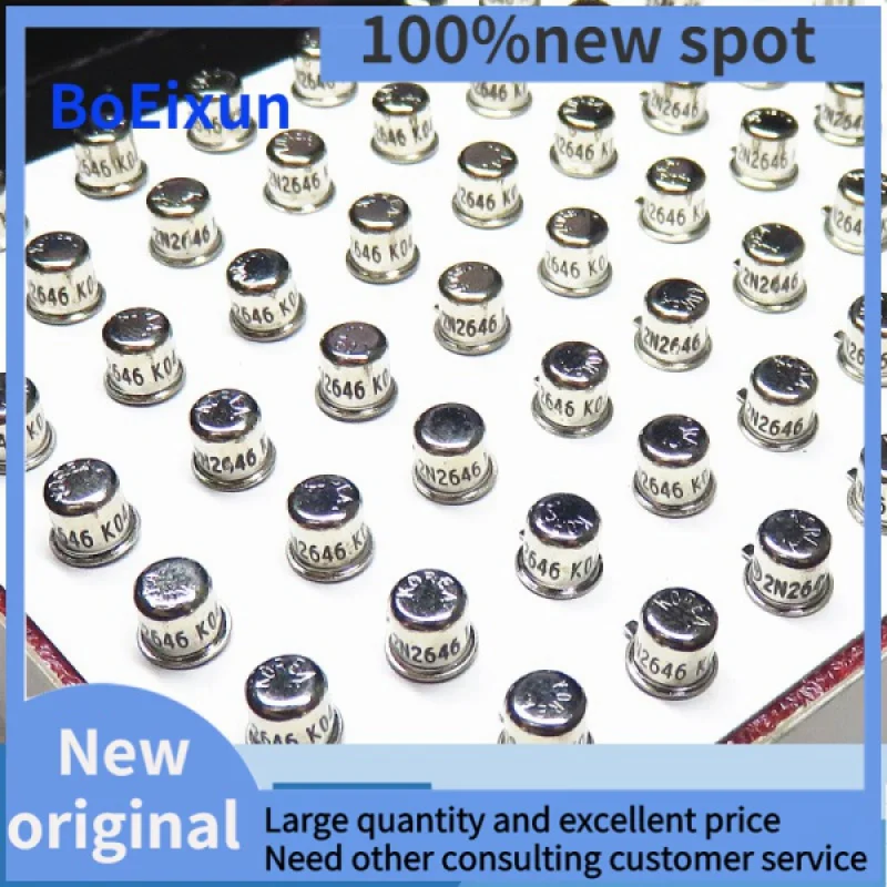 

100%New Original2N2646New Imported Single Junction Transistor Double Base Small Iron Hat Direct PlugTO-18