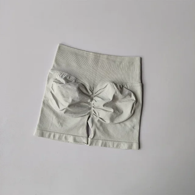 Women's High Waist Yoga Pants Summer Elastic Gym Shorts Peach Butt Lifting Iron Training Sports Three-Point Design