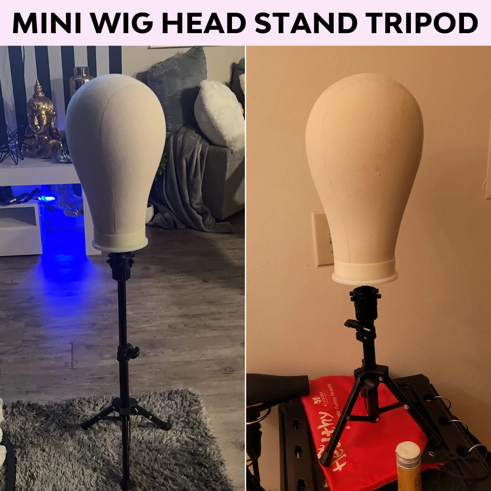 Wig Head Stand With Mannequin Head, 22/23 Inch,canvas Block Head,for  Making,display,, High-quality & Affordable