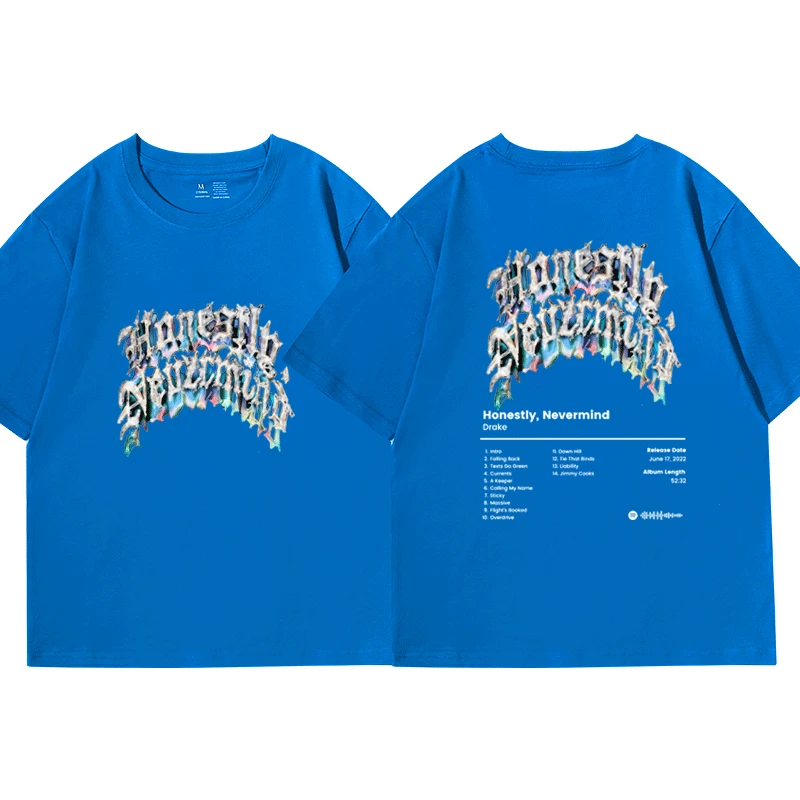 2022 New Rapper Drake Music Album Honestly Nevermind T-shirt Men