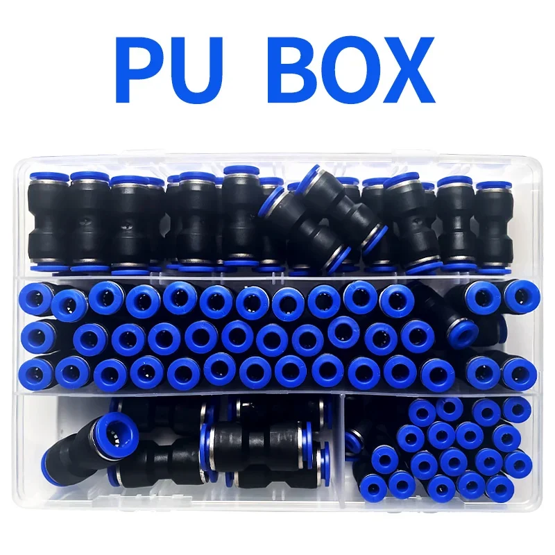 4 6 8 10 12 14 มม.PU ชุดขั้วต่อท่อ PNEUMATIC Air อุปกรณ์ Easy TO PUSH QUICK RELEASE Kit 1