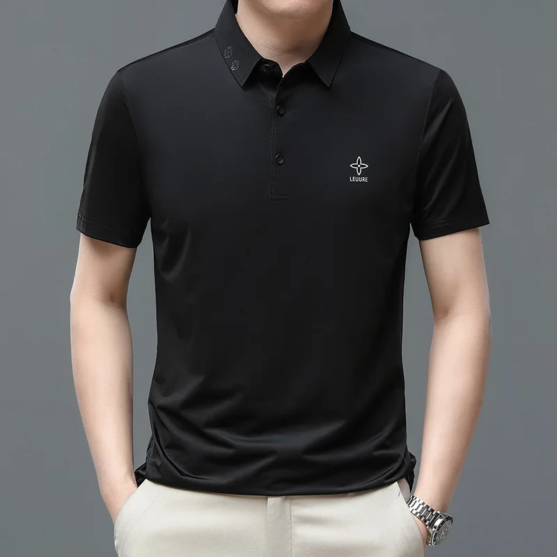 

New Summer Casual Polo Shirt Men Short Sleeve Business Shirt Fashion Design Tops Tees Dress Polo Shirt For Men Clothin