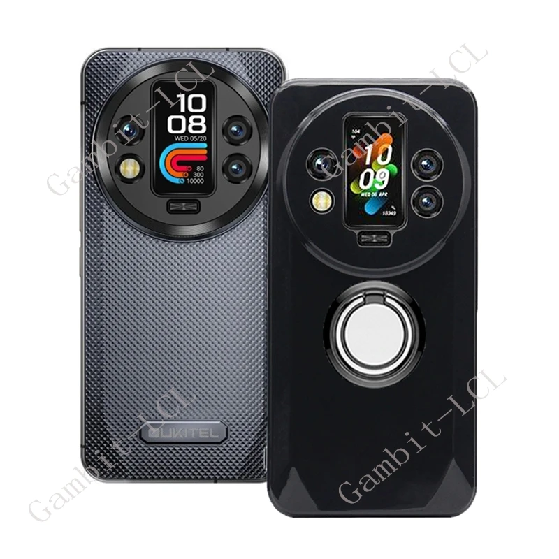 Shockproof Soft Phone Case with Back Ring Holder Bracket - Enhanced Protection Cover