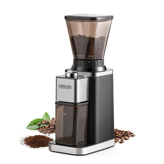 Coffee Grinder Electric Coffee Bean Grinding Machine Household Coffee Powder Grinder Quantitative  Espresso Coffee Grinder 1