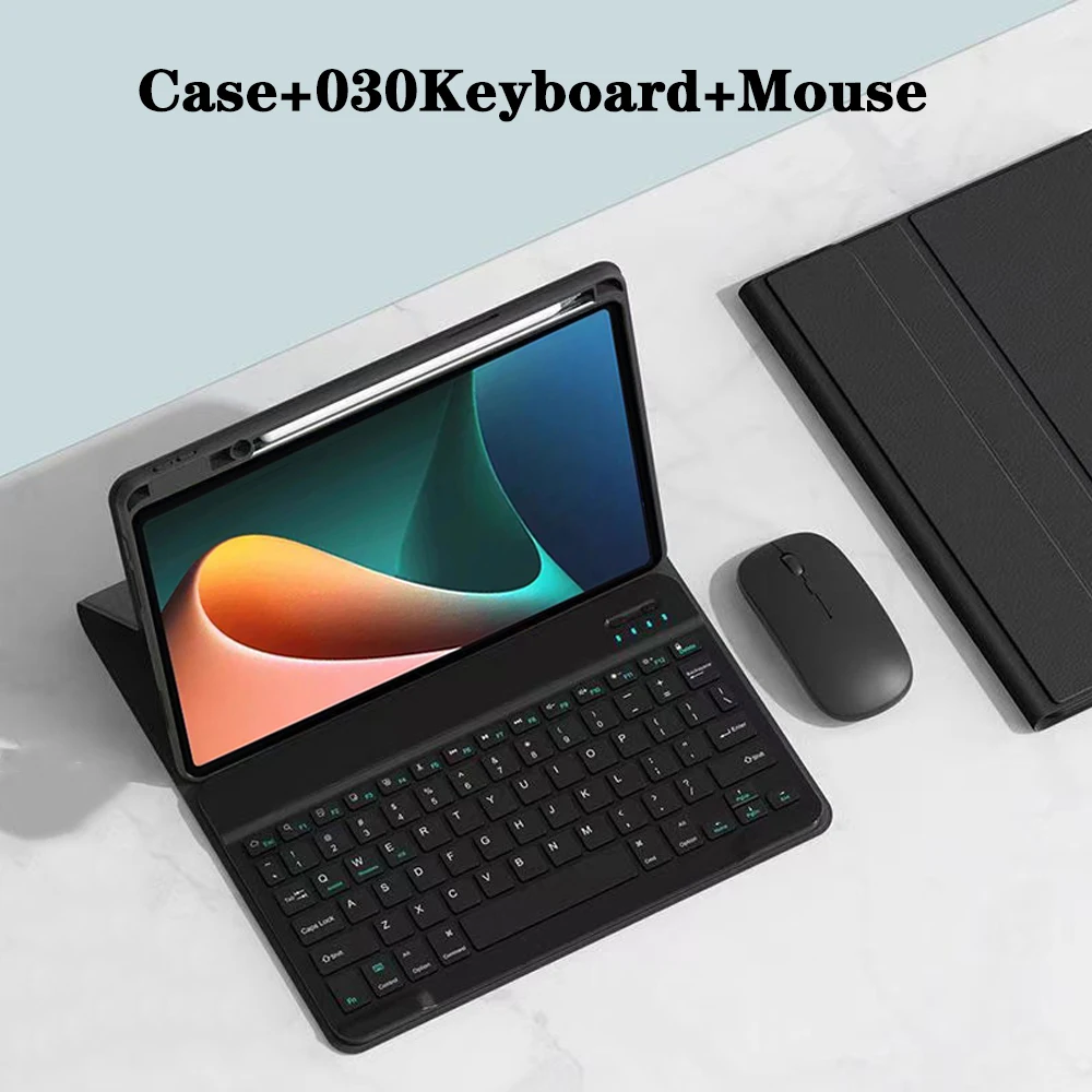 Elegant Bluetooth Keyboard Case with Pencil Holder