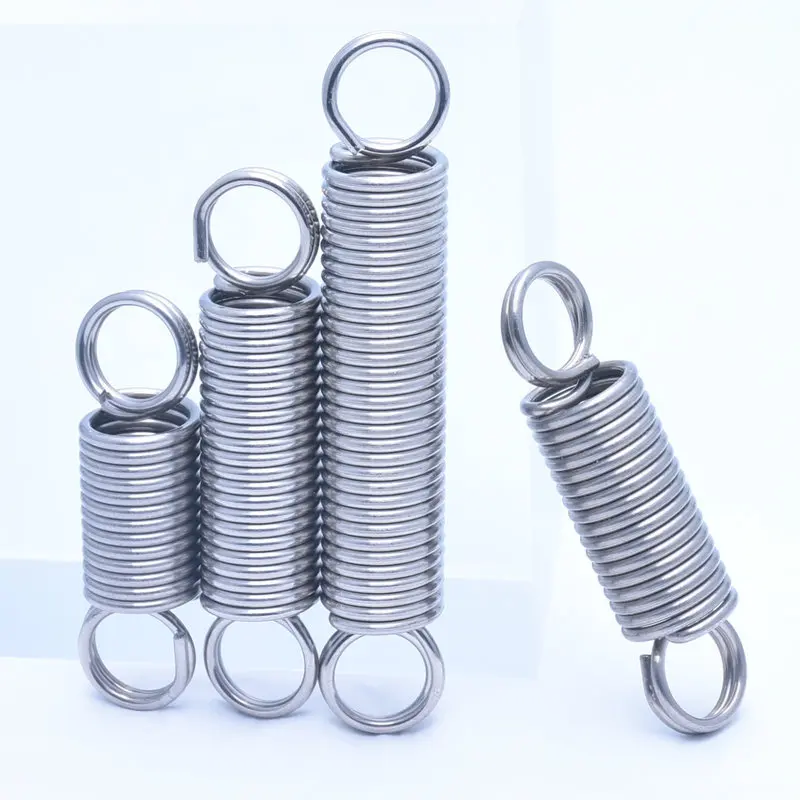 Heavy-Duty Double Coil Tension Spring, 1.5mm Wire Diameter, Customizable, Set of 2