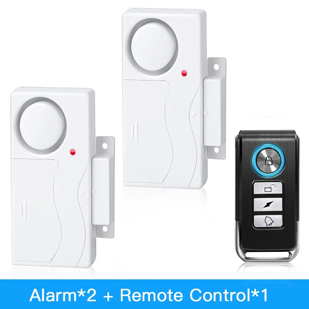 Wireless Remote Control Anti-Theft Door & Window Alarm System Kit - Home Security Sensors