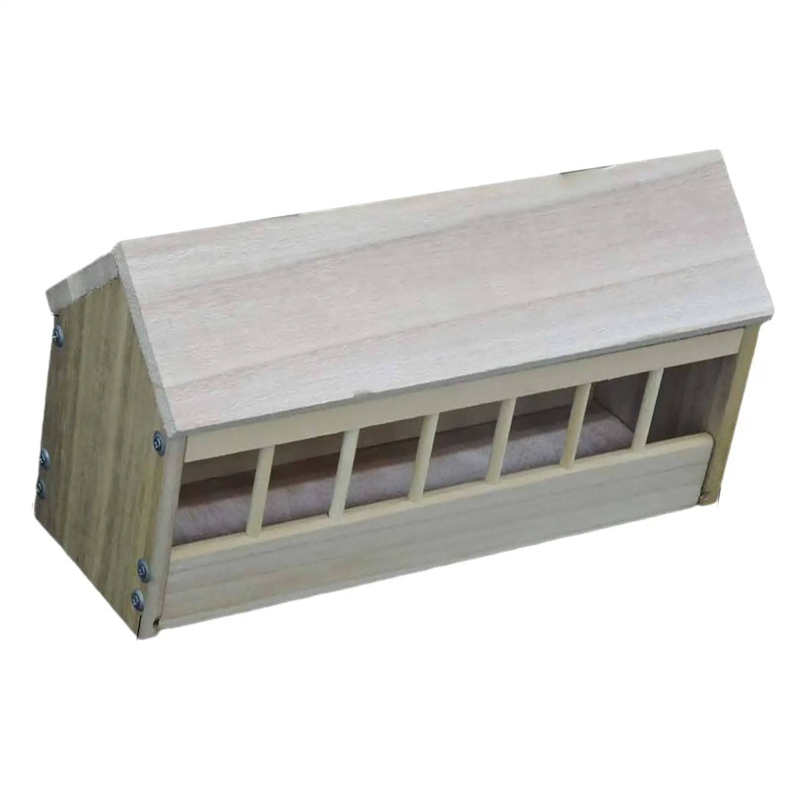 Pigeon Feeder Wood Birds Supplies Poultry Trough Dish Poultry Food Dispenser for Pigeons Birds Ducklings Garden