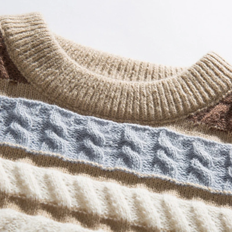 Рисунок 5 - Свитер с волнистыми полосками для мужчин