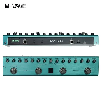 M-VAVE Tank-G Guitar Multi-Effects Pedal Rechargeable 36 Presets 9 Preamp Slots 8 IR Cab Slots 3 Modulation/Delay/Reverb Effects 1