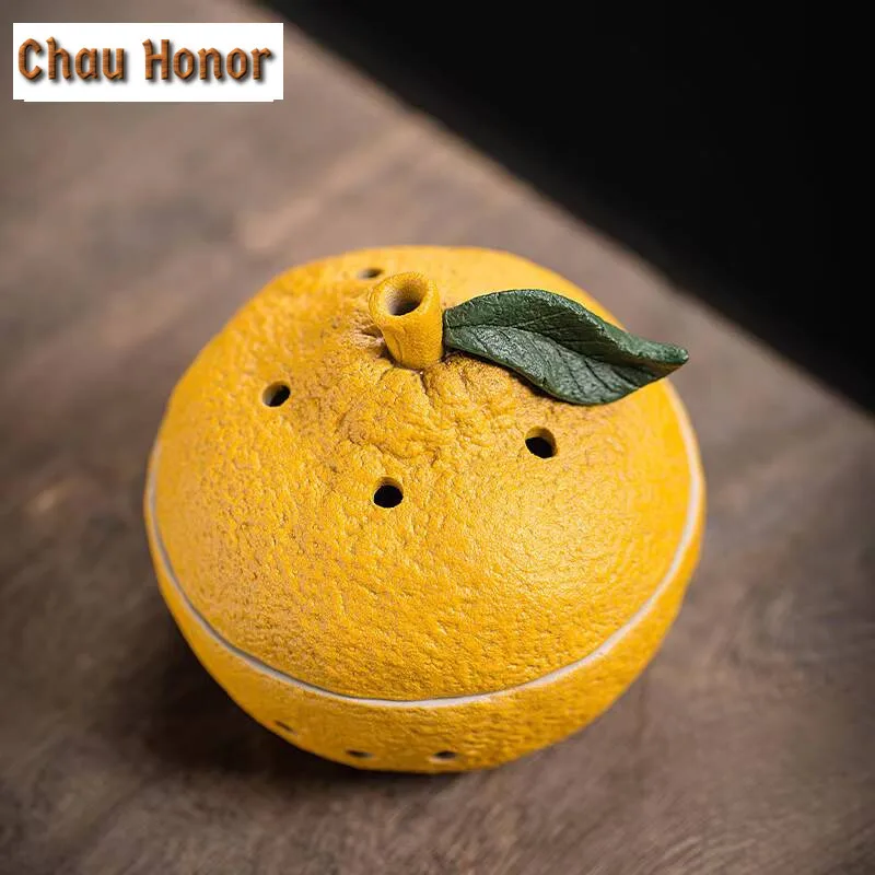 Great Lucky Incense Holder Ugly Orange Incense Burners Mosquito Censer Thurible Smell Distributor Tea Items Ornaments Room Decor