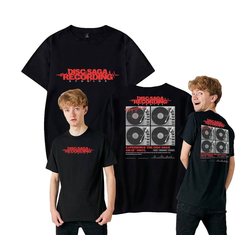 

TommyInnit Merch Cosplay Tie Dye Short Sleeves T-Shirts Merch Y2k Streetwear Top New Logo Women/Men Summer Shirts