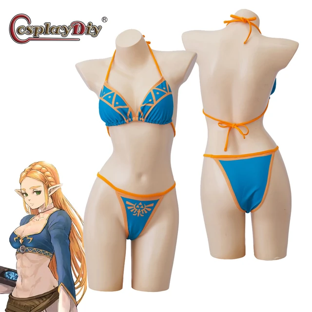 Princess Zelda Costume Swimsuits - The Legend of Zelda Cosplay Bathing Suit