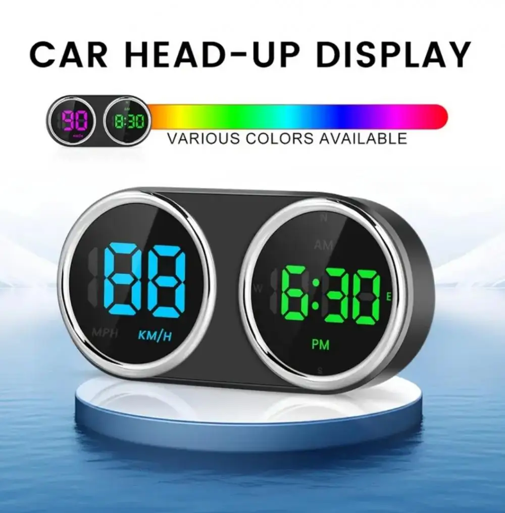 GPS-Heads-Up-Display mit MPH/KMH, digitales Armaturenbrett für Autos, Tachometer QC3.0, Schnellladegerät, Plug & Play für Auto, Boot, LKW, Motor, SUV – Detail 5