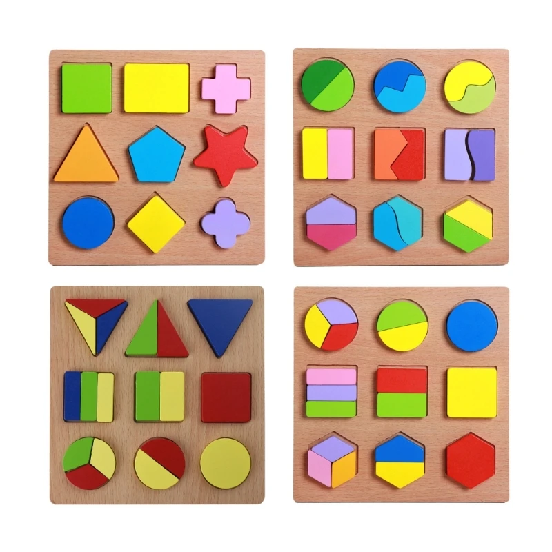 

127D Toddler Montessori Hand-eye Coordination Toy Kids Colorful Matching Toy
