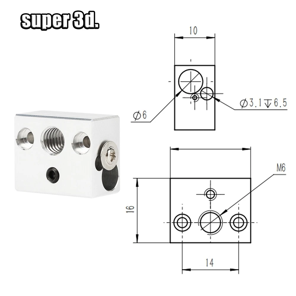 Pro CR-10 Inteligente Bimetálico Heat break Garganta