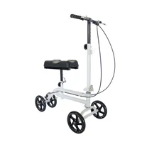 Lightweight Manual Knee Walker Portable  Handicap Scooter for Disabled and Elderly Mobility Outdoor Standing Walking Aids 2