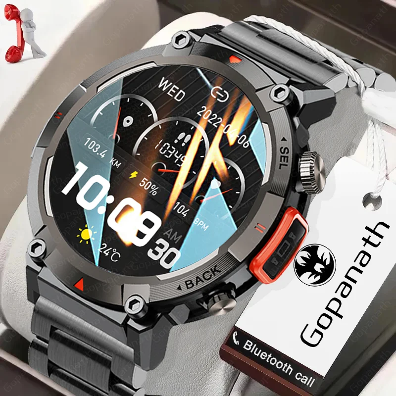 

New Men's Smartwatch 100+Sports Mode Health Monitoring Outdoor+Flashlight Function Waterproof Women's Smartwatch For Android iOS