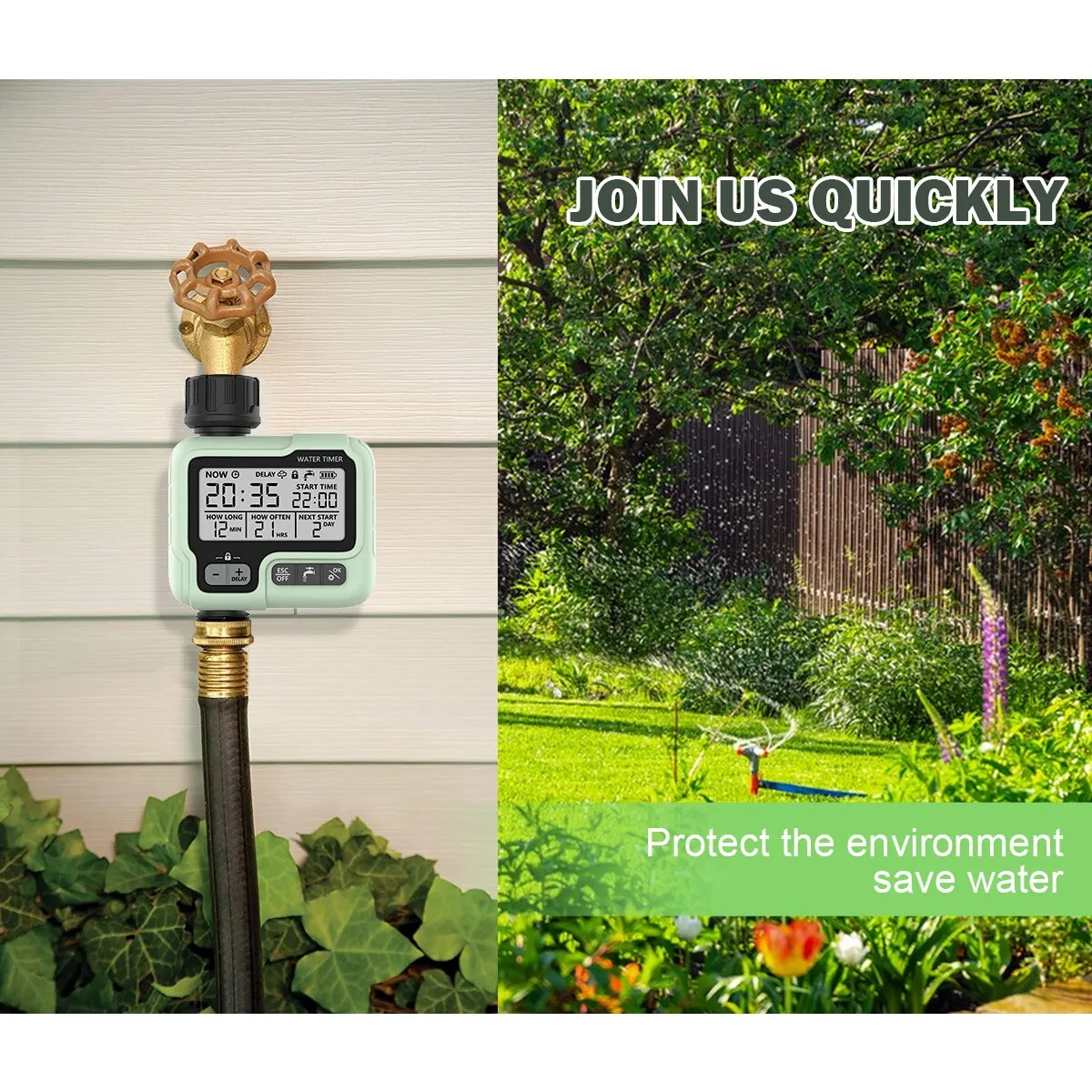 automatic watering pump controller: hct-322 digital irrigation timer