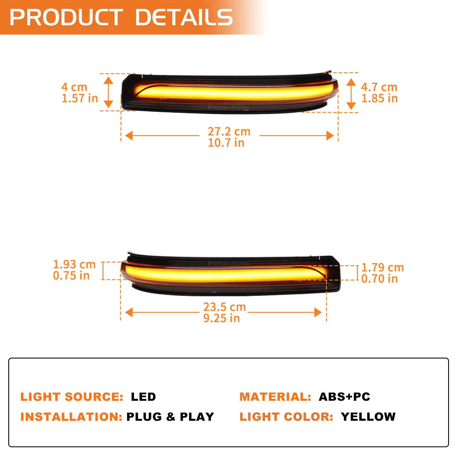QKLsudua 2 pezzi dinamici sequenziali lampeggianti compatibili con Be-nz Classe C W203 S203 CL203 LED specchio laterale indicatore di direzione gruppo luce blu+giallo