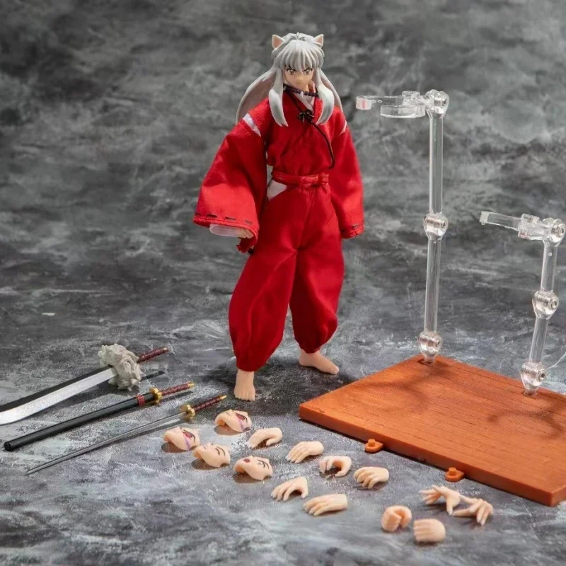 

Экшн-фигурки модели Inuyasha 1/12 Shf (Greattoys) Аниме ПВХ игрушки простой тканевый набор пластиковые сборные подарки