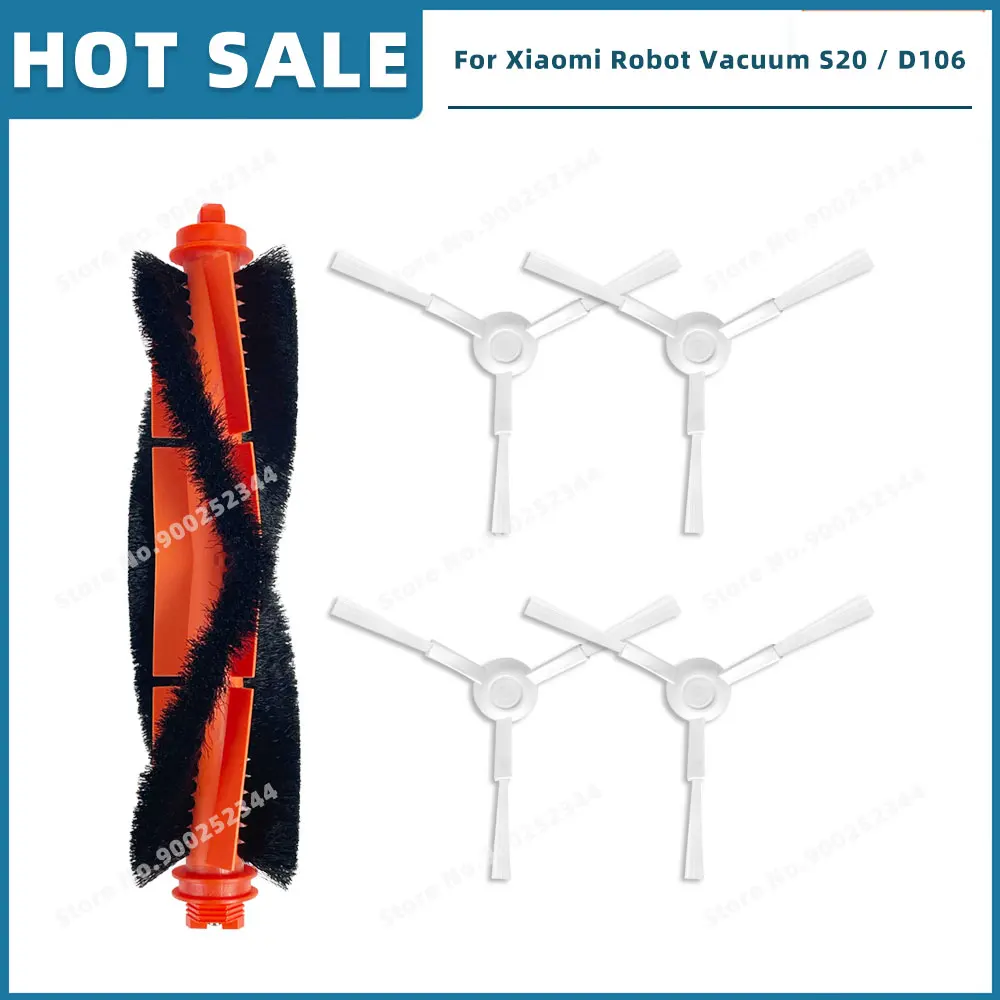 20-Piece Spare Parts Kit For Xiaomi Robot Vacuum S20+ - Includes 2 Main Brushes, 6 Side Brushes, 6 HEPA Filters, 6 Mop Pads - View #8