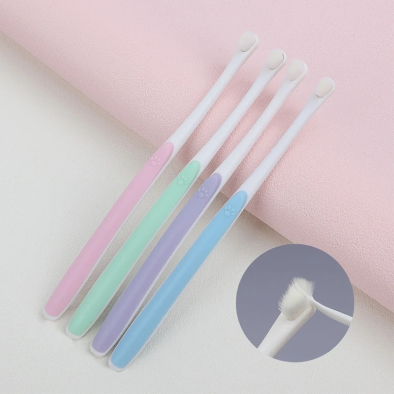 

1pc Soft Tooth Brush Small-Head Cleaning Pet Toothbrush Remove Bad Breath Tooth Brush Dog Care Mouth Clean