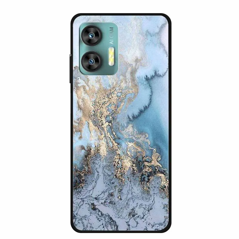 Colorful Marble Space TPU Silicone Soft Back Cover Case - Fashionable Protective